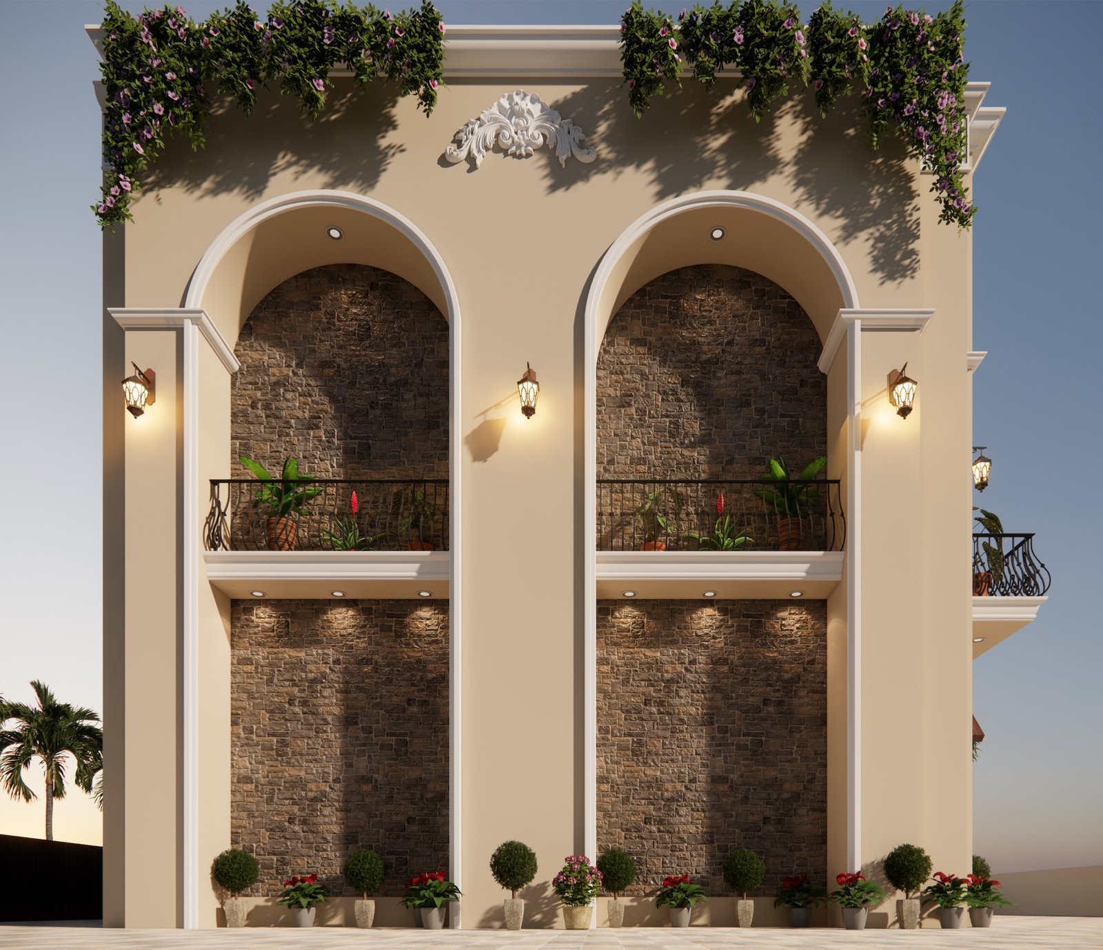 Crested Arch Villa